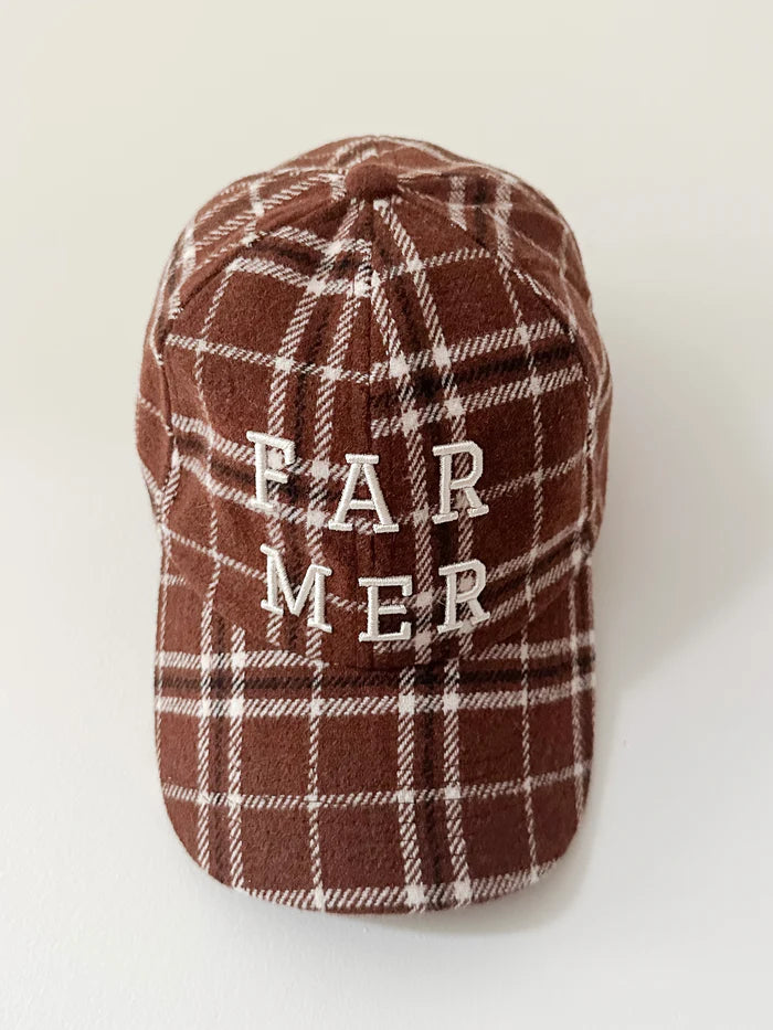 Choc Plaid Cap