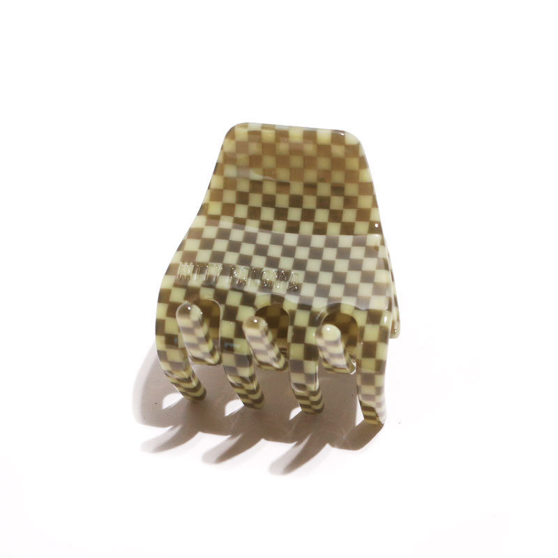 Petite Olive Checkers