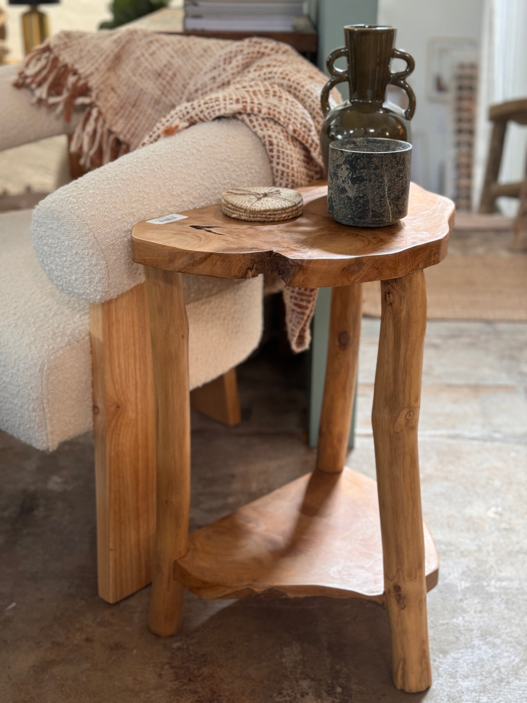 Teak Two Level Table