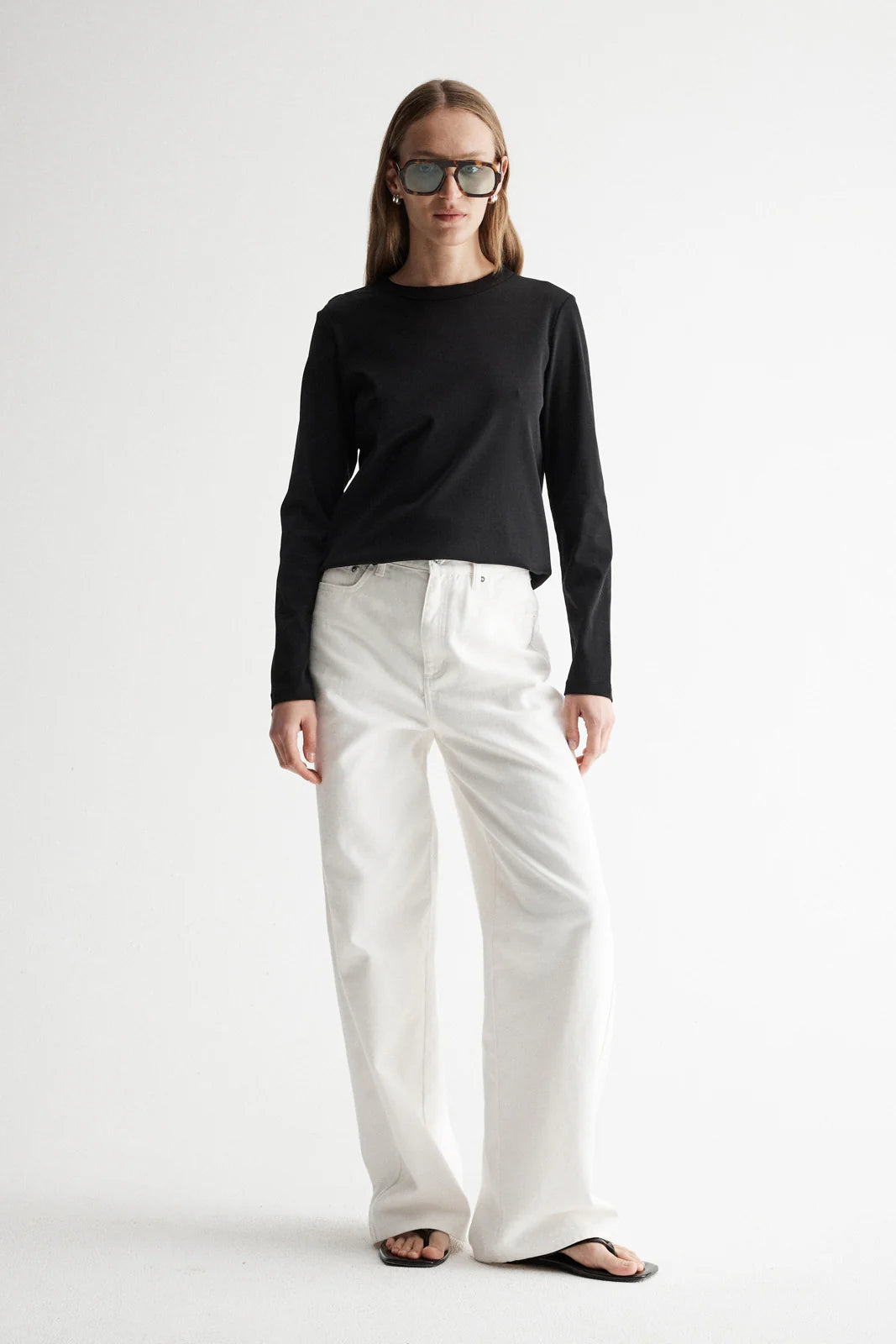 Zoe Long Sleeve Tee - Black