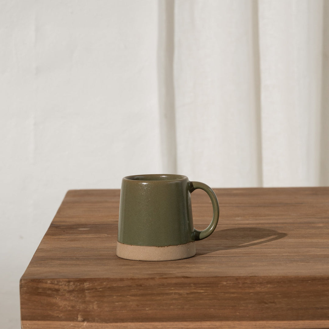 Andres Angled Dipped Mug - Olive