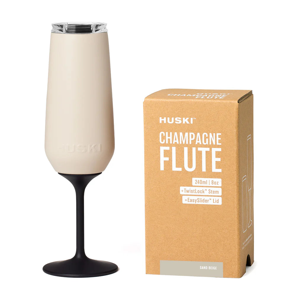 HUSKI CHAMPAGNE FLUTE- SAND BEIGE