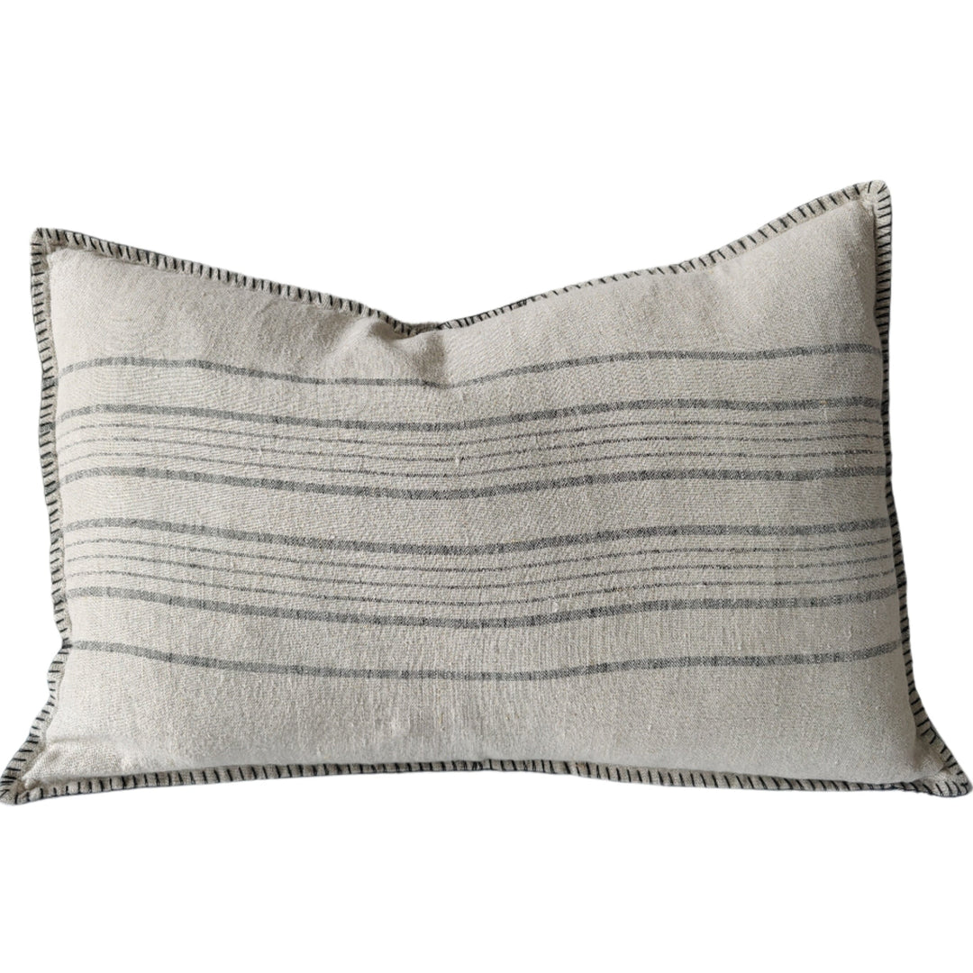 Zoe Pure French Linen Lumbar Cushion