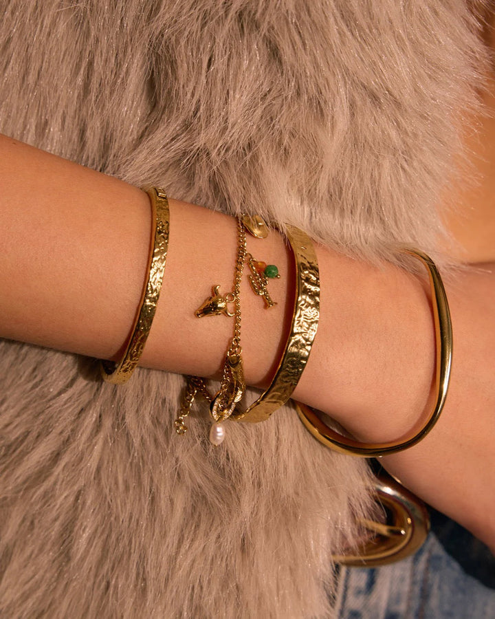 Rodeo Gold Charm Bracelet