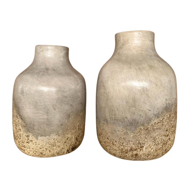 Genoa Vase Small - White Stone