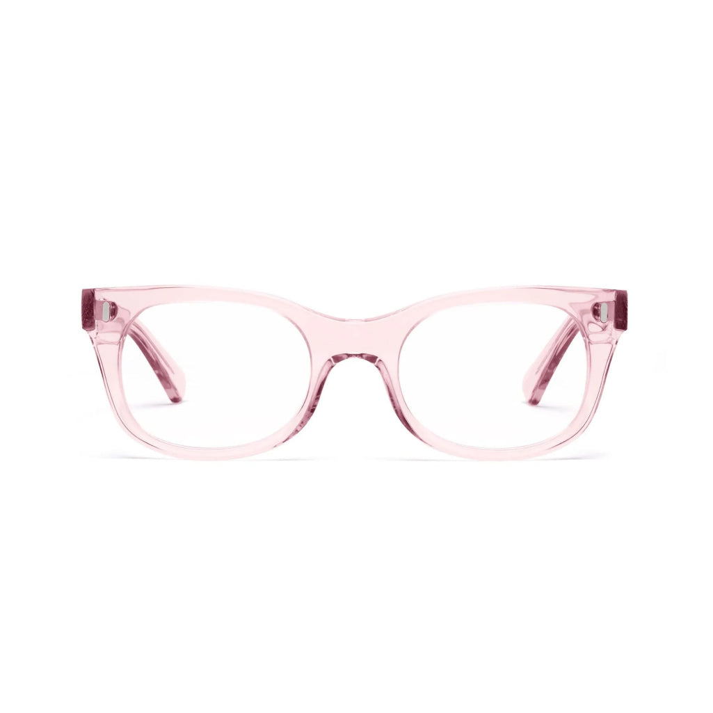 Caddis Bixby Glasses in Polished Clear Pink