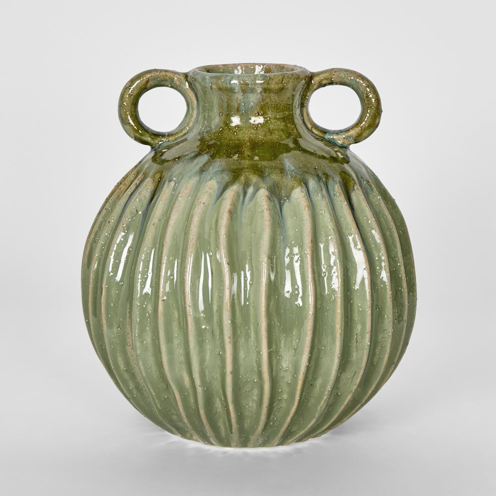 Lexi Medium Vase in Green