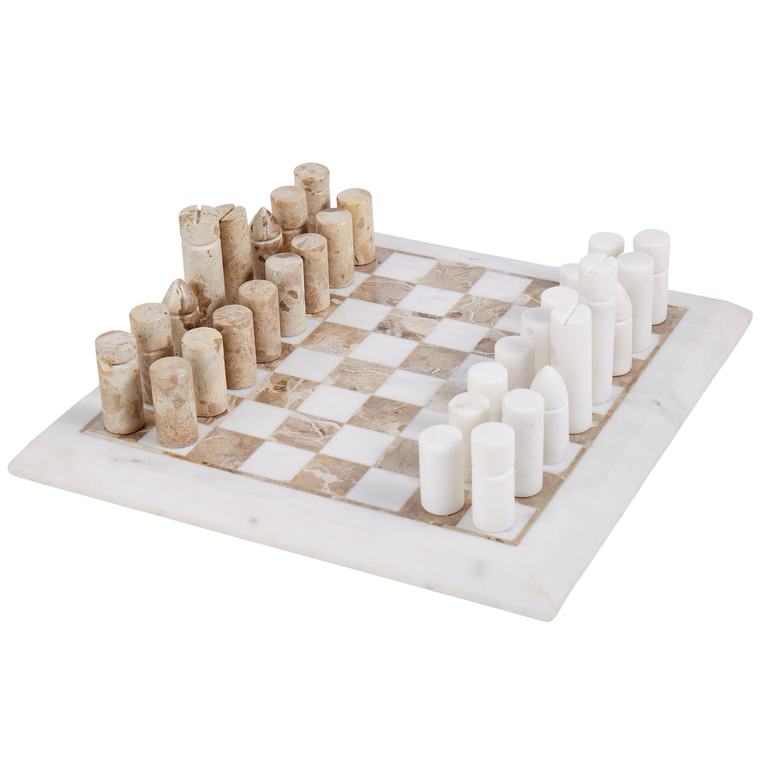 Marble Inlay Chess Set