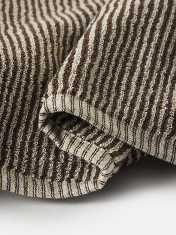 Thin Stripe Towel Range - Cocoa Range