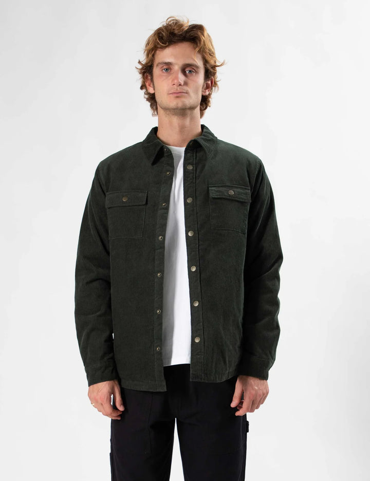 Quilted Cord Jacket Pine