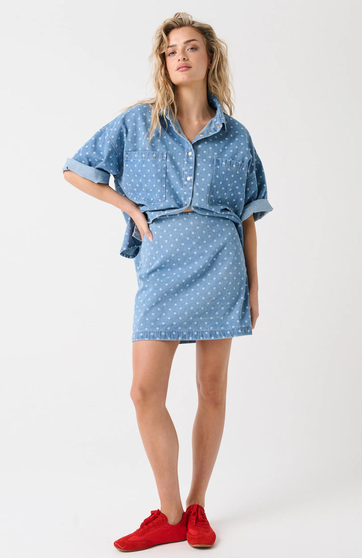 Lenny Skirt - Spot Denim