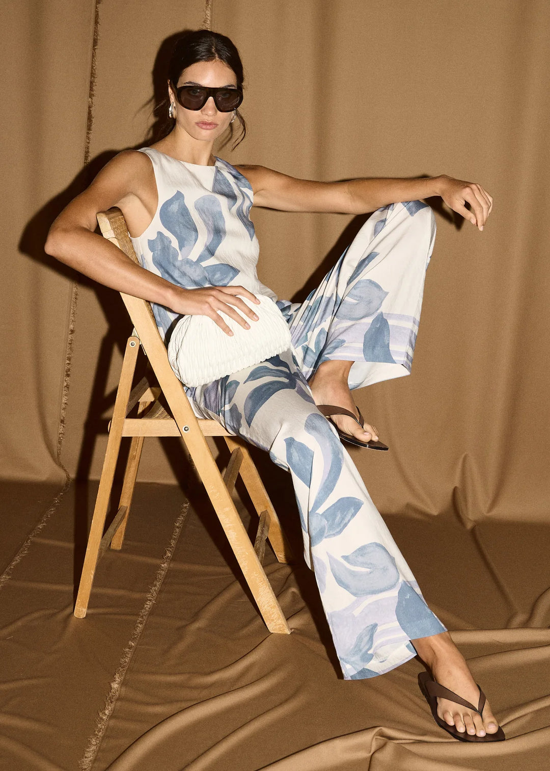Elody Top - Blue Floral