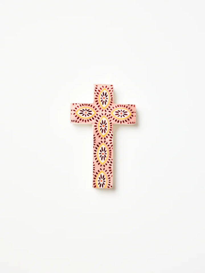Samira Small Cross - Pink Eyes