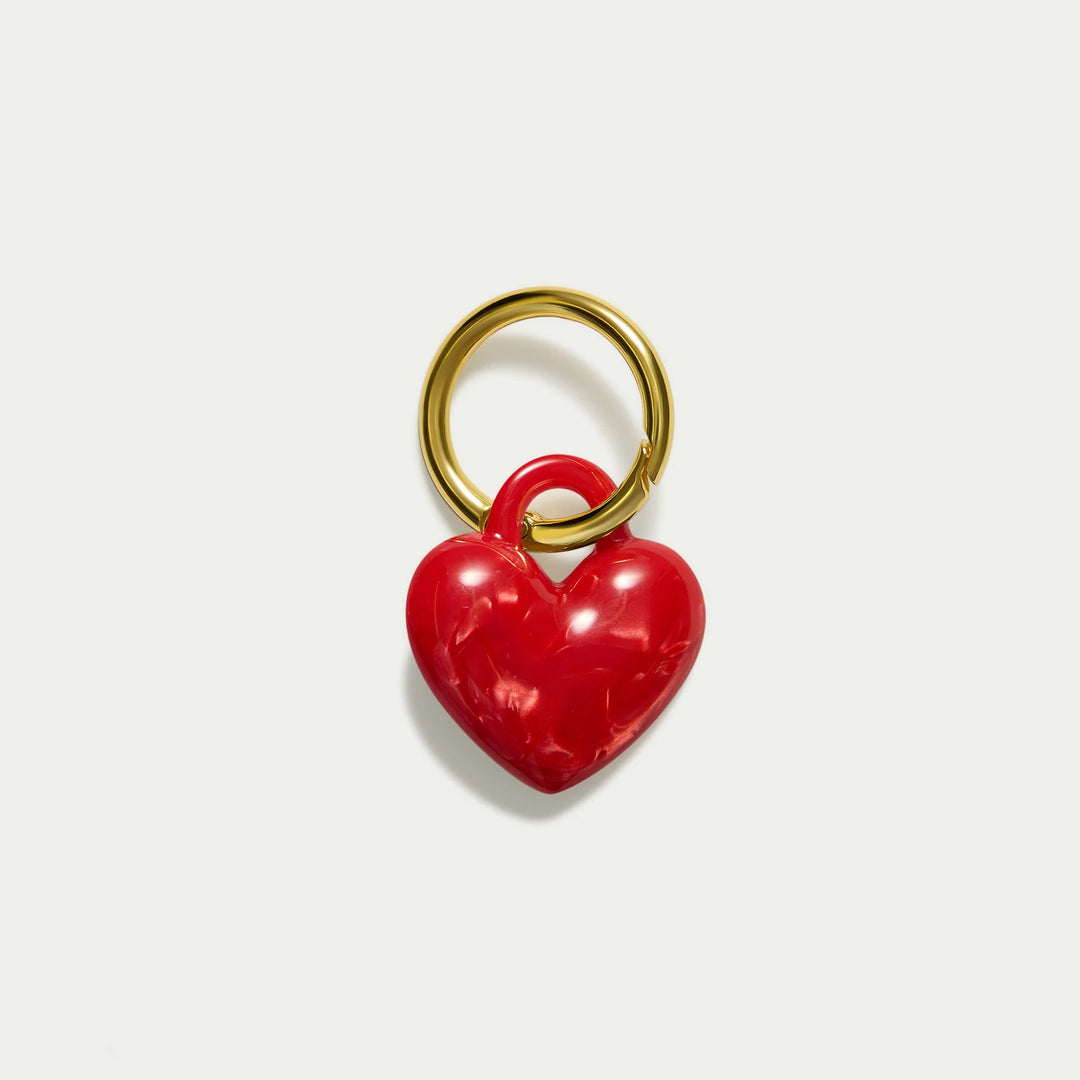 Puffy Heart Key Chain