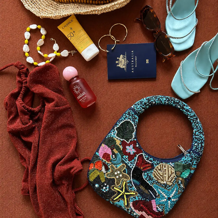 Under The Sea Beaded Bag