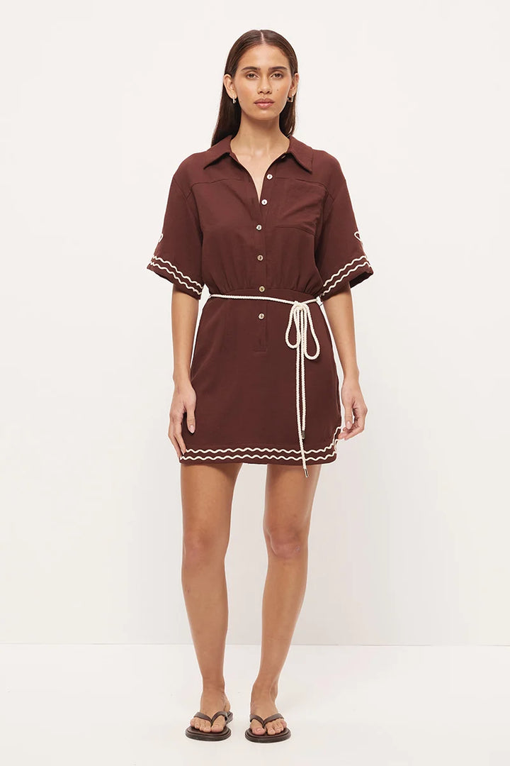 Loren Shirt Dress Cocoa