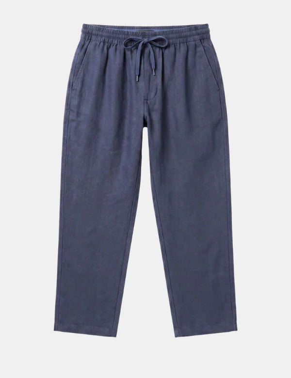 Burbank Linen Pant - Navy