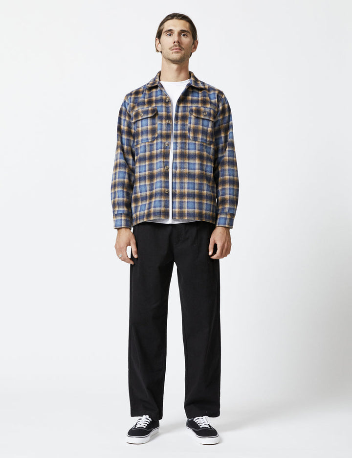 Nomad LS Flannel - Blue/Brown