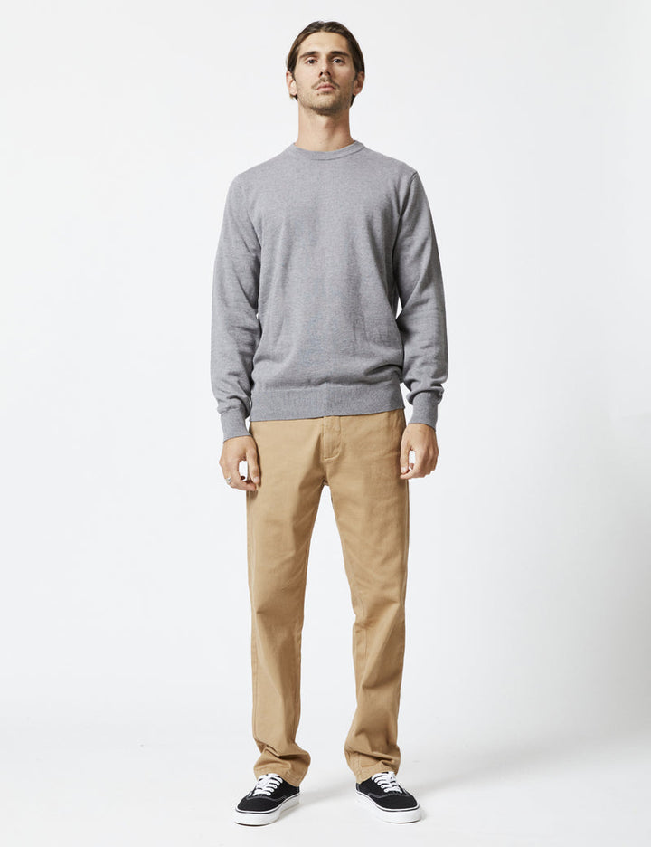 Everyday Crew Knit - Marble Grey