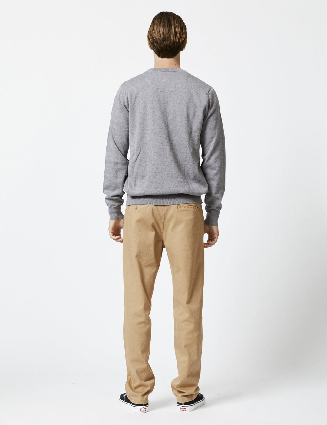 Everyday Crew Knit - Marble Grey