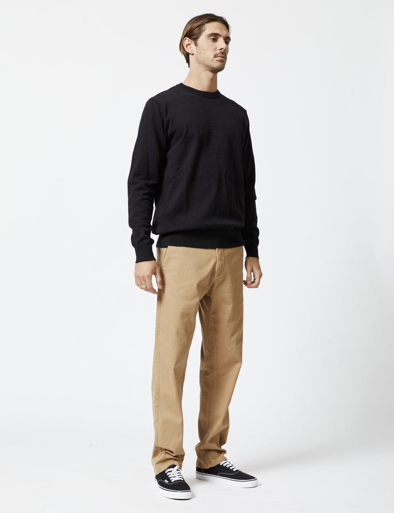 Everyday Crew Knit - Black