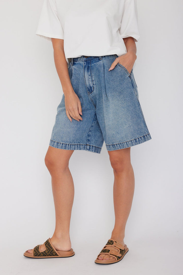 Harvey Blue Denim Shorts