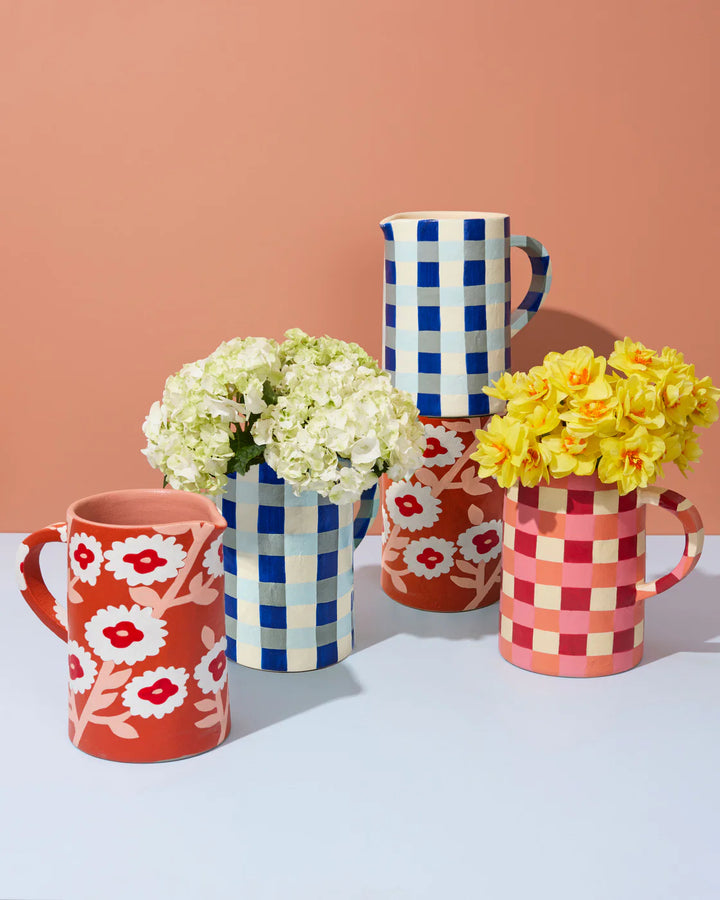MAKER JUG ROSY CHECK