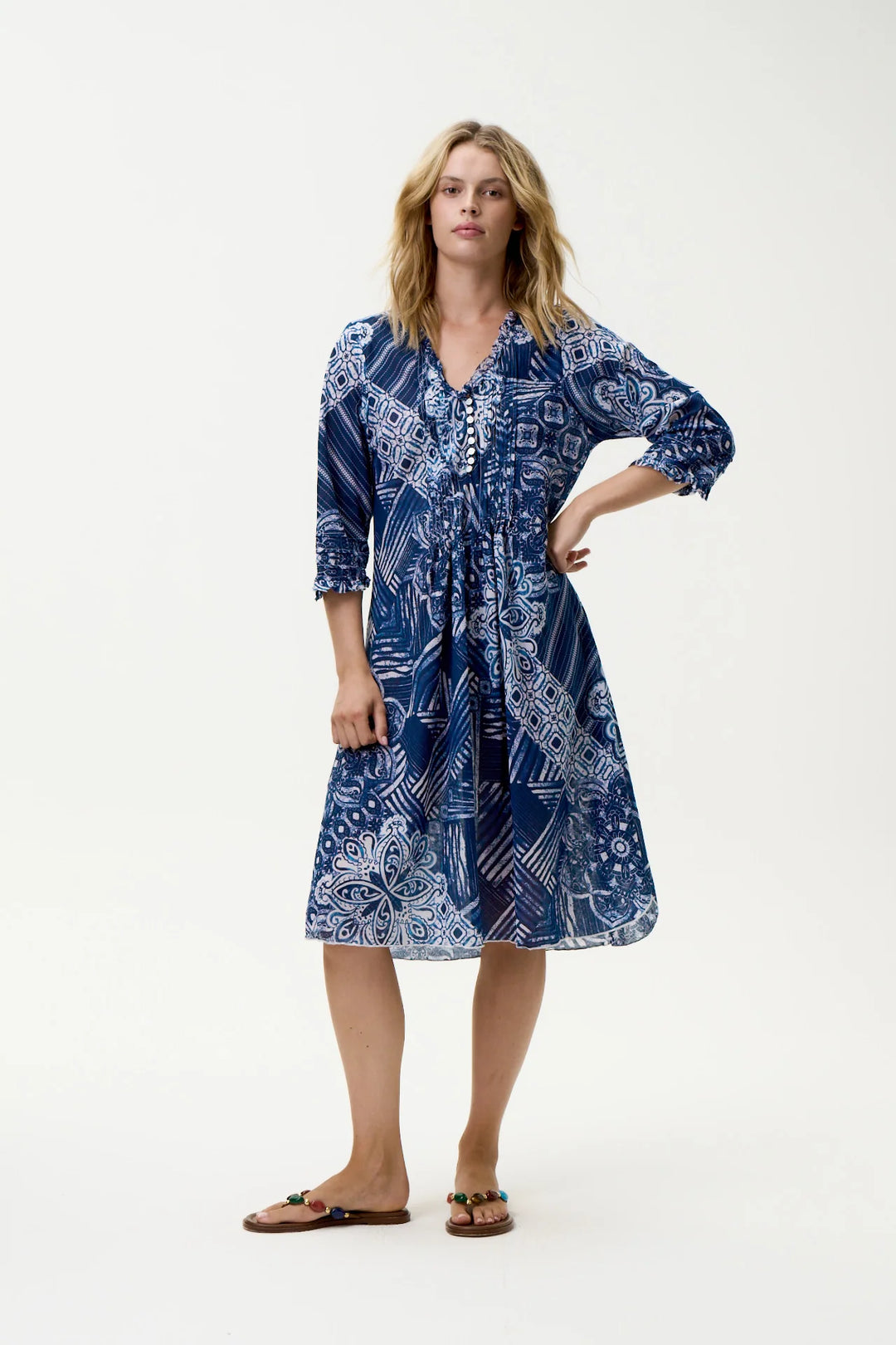 Middy Poppy Mandala - Navy