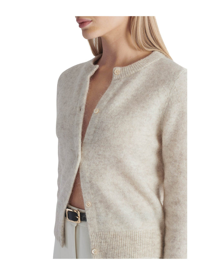 Rue Knit Cardi - White Marle