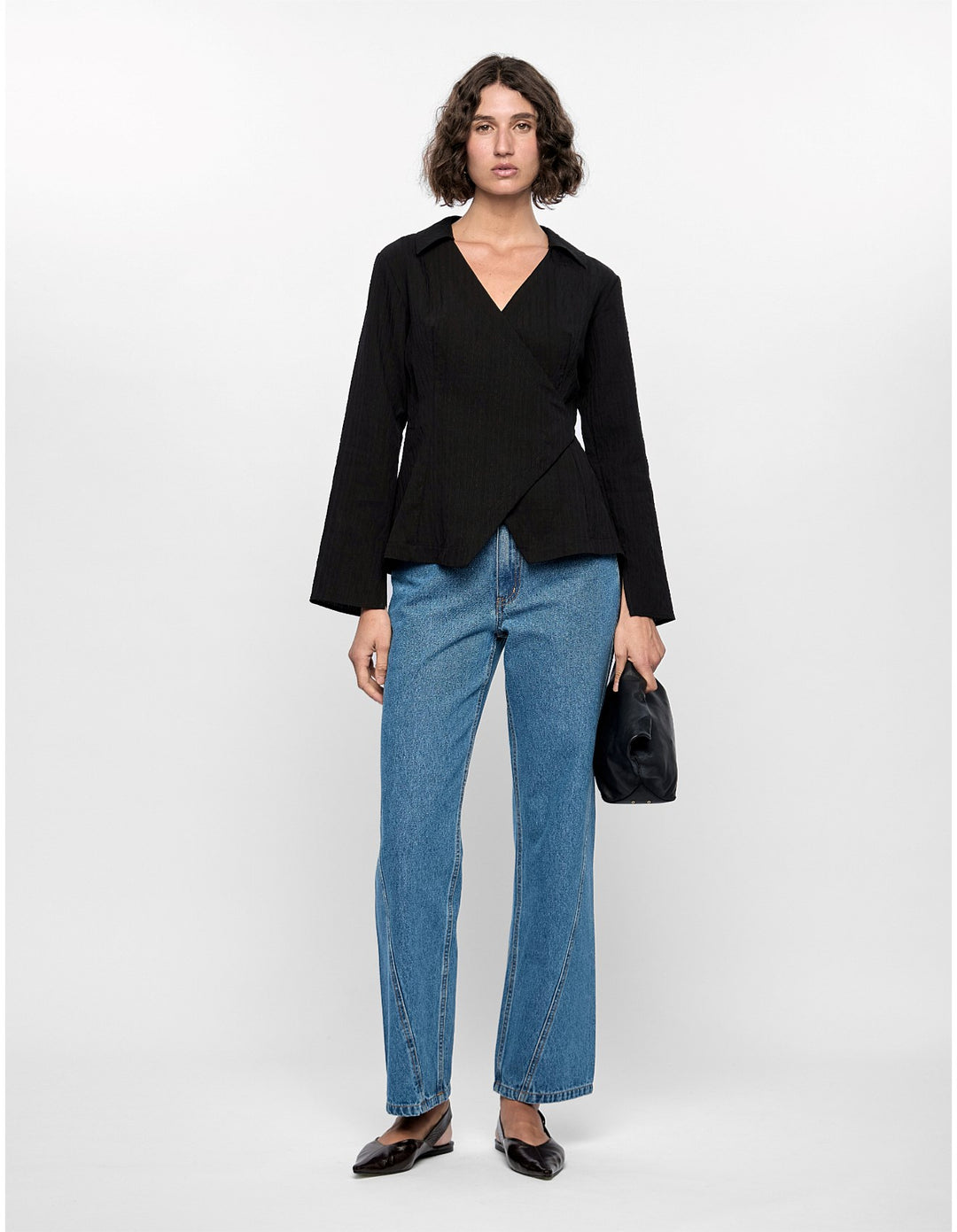 Marlow Wrap Top - Black