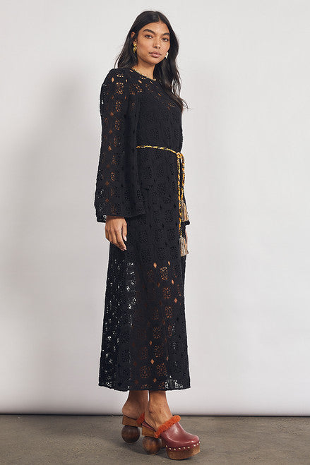 Crotchet Flared Sleeve Maxi