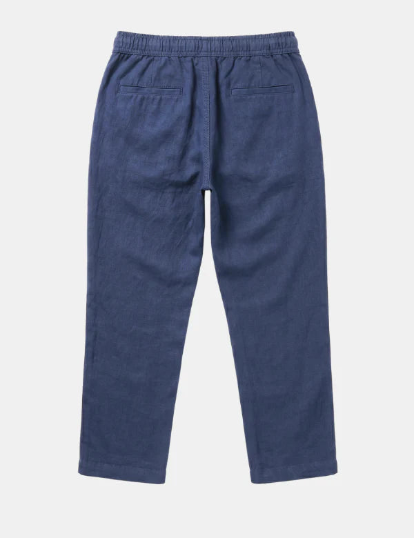 Burbank Linen Pant - Navy