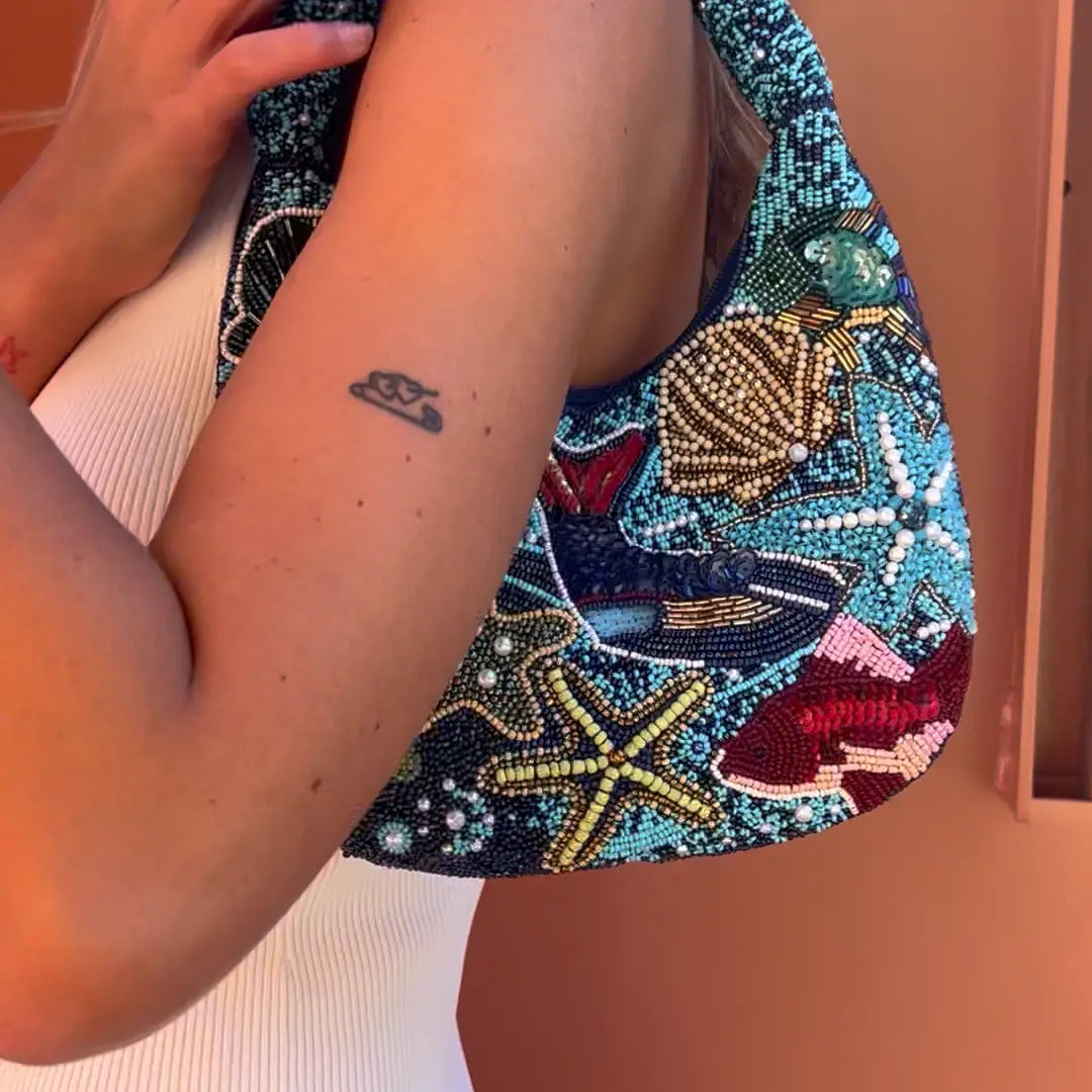 Under The Sea Beaded Bag