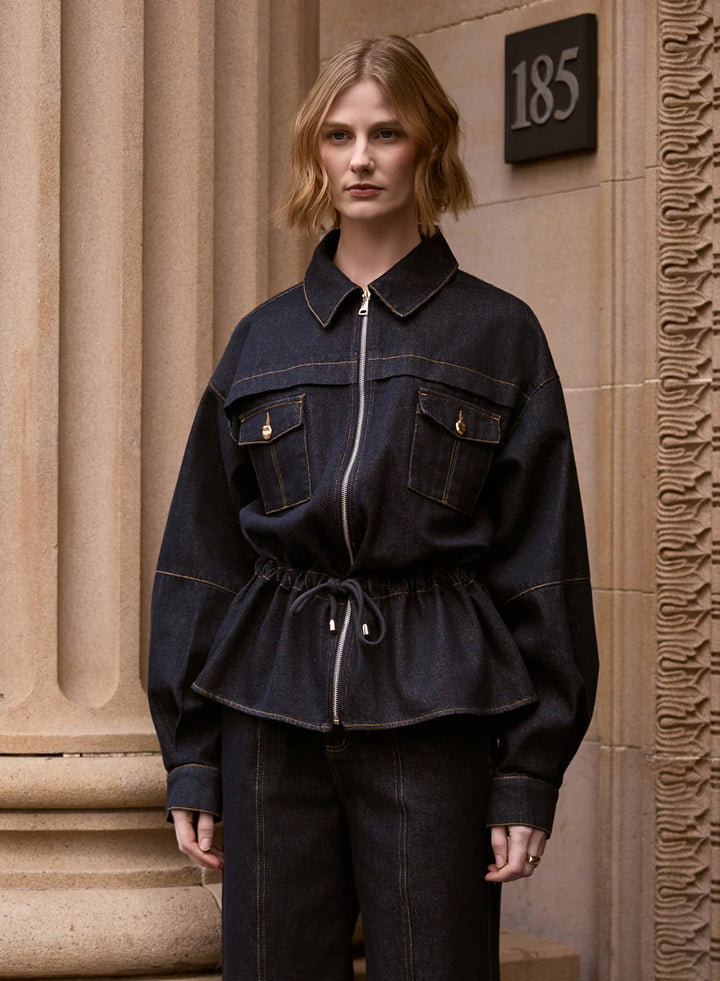 Franca Denim Jacket - Dark Indigo