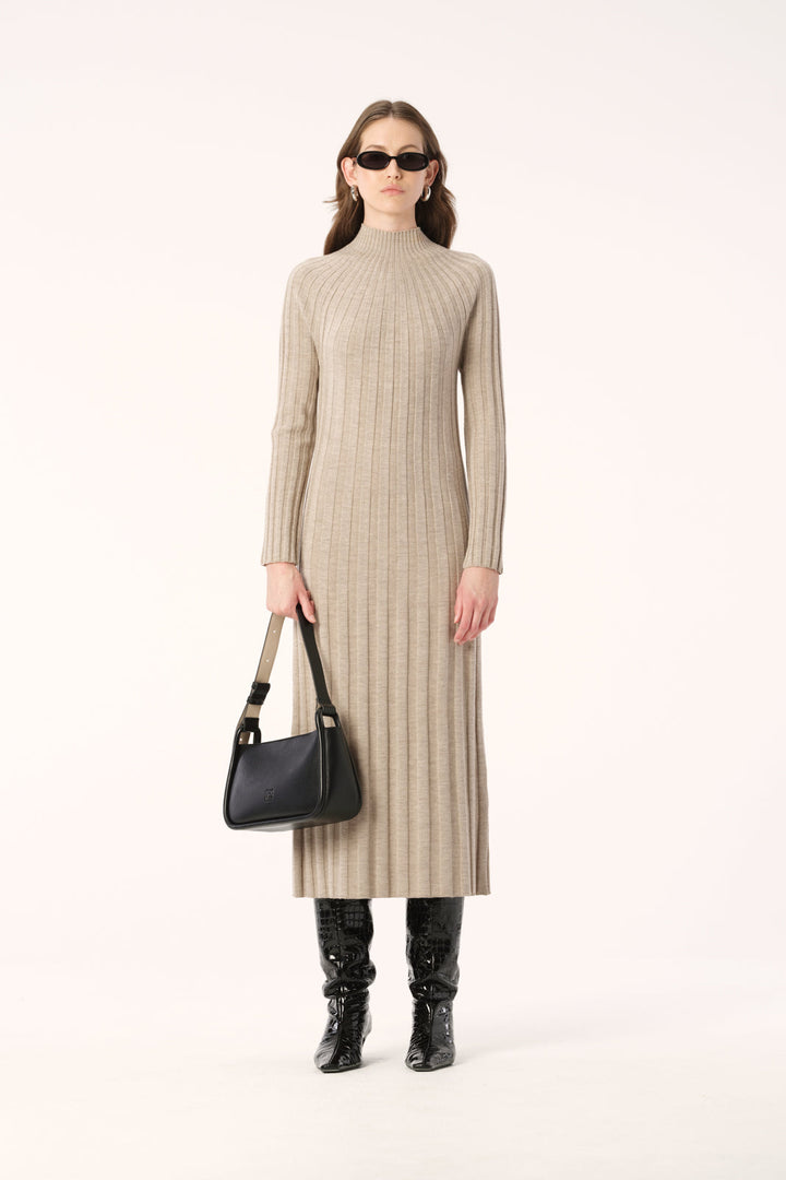 Okani Knit Dress - Sand Marle