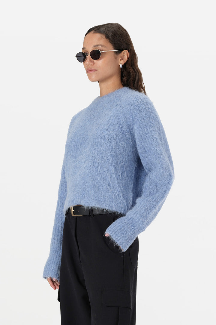 Ainslie Knit - Sky Blue Marle