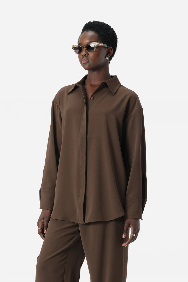 Edra LS Shirt - Cocoa