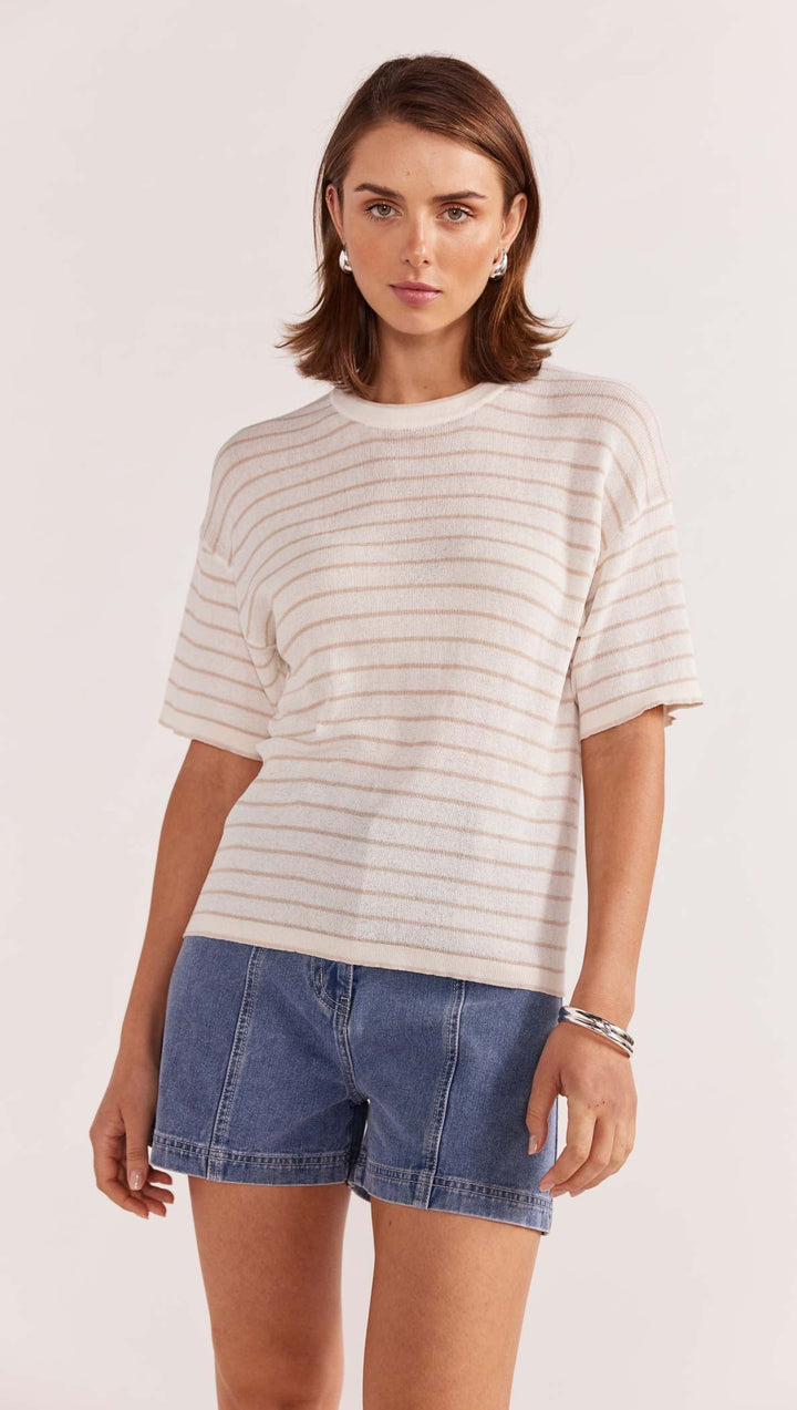 Paige Stripe Knit Tee