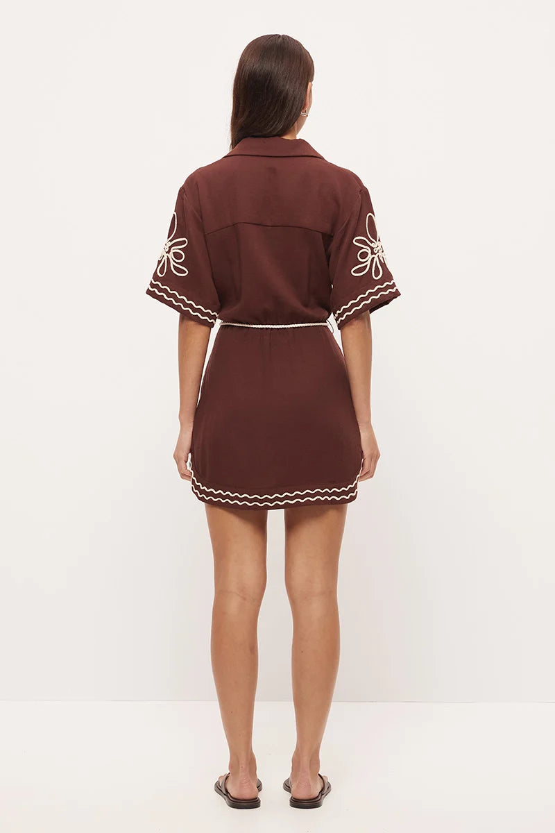Loren Shirt Dress Cocoa