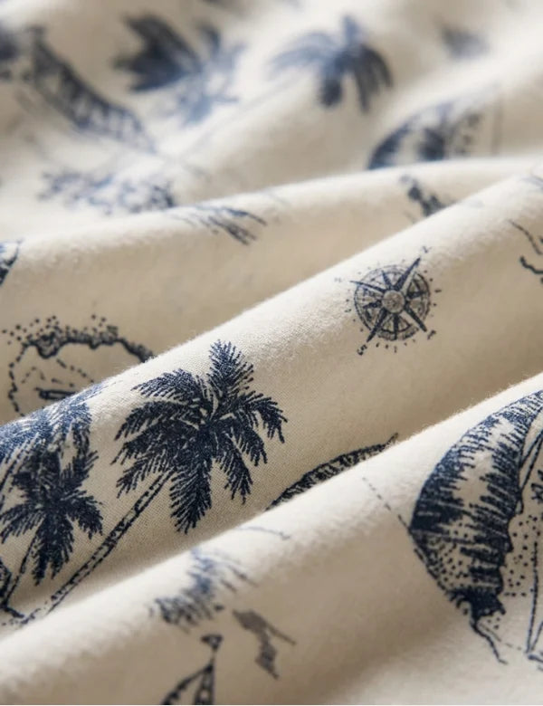 Lana Hawaiian SS Shirt - Vintage White