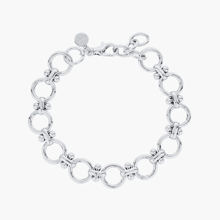 Lulu Circle Bracelet - Silver