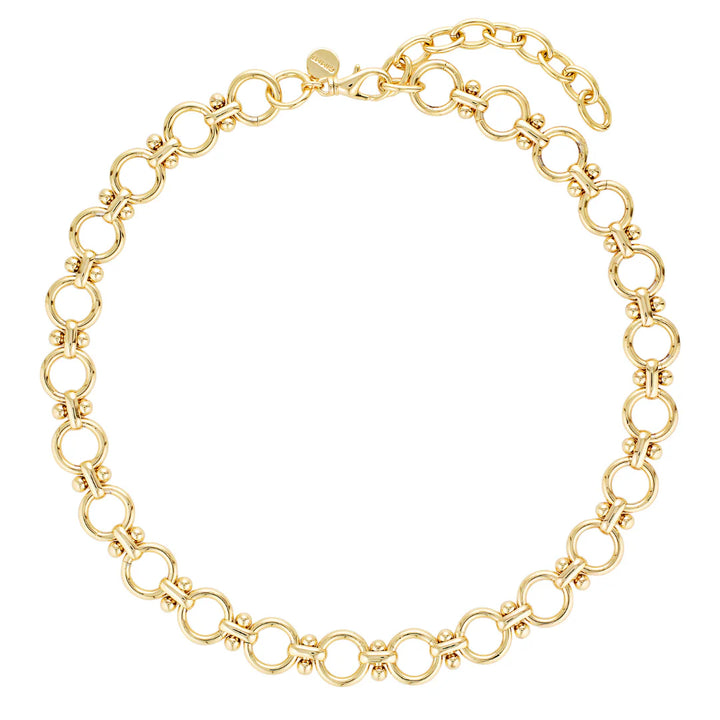Lulu Circle Necklace - Gold