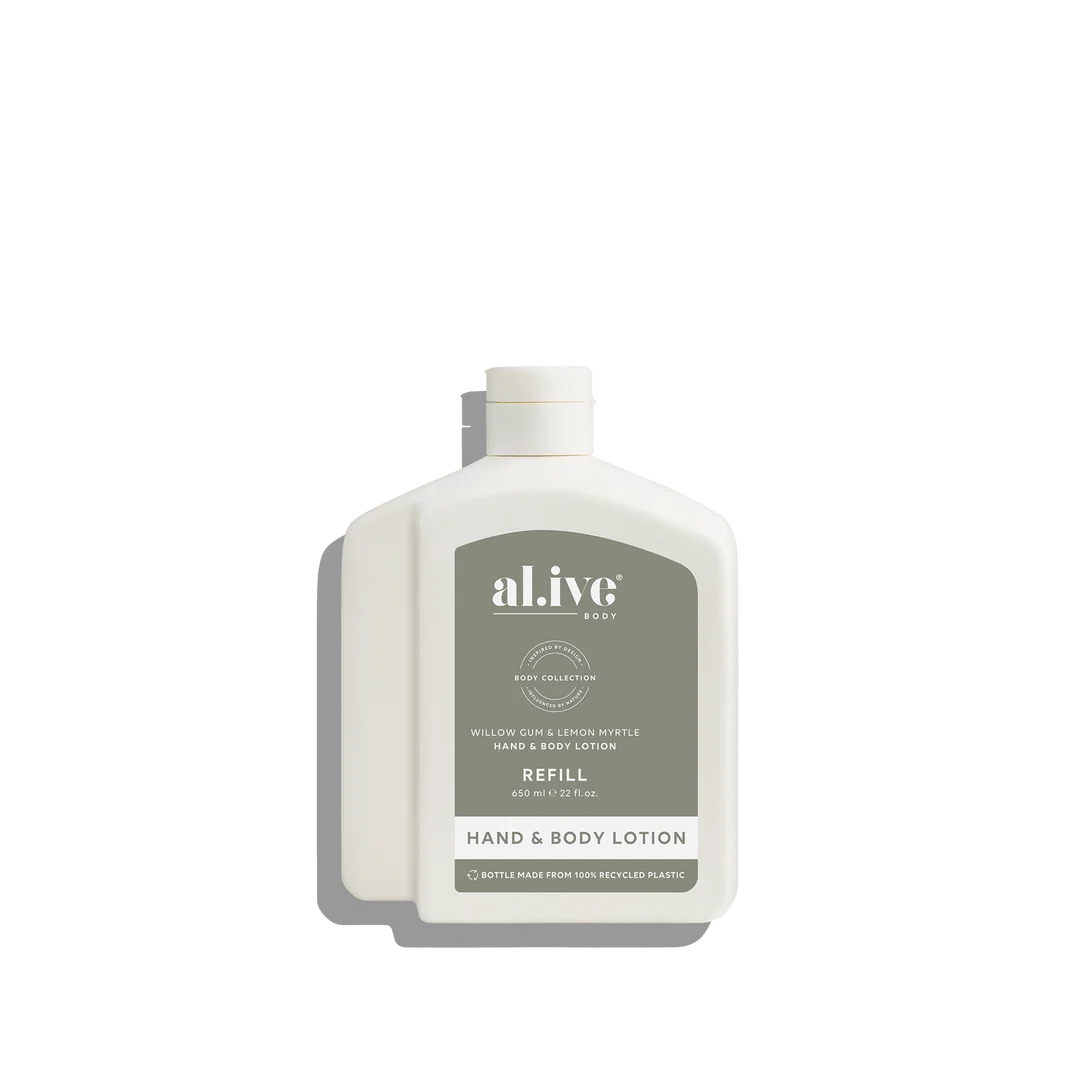 Alive Hand & Body Refill- Willow gum & Lemon Myrtle