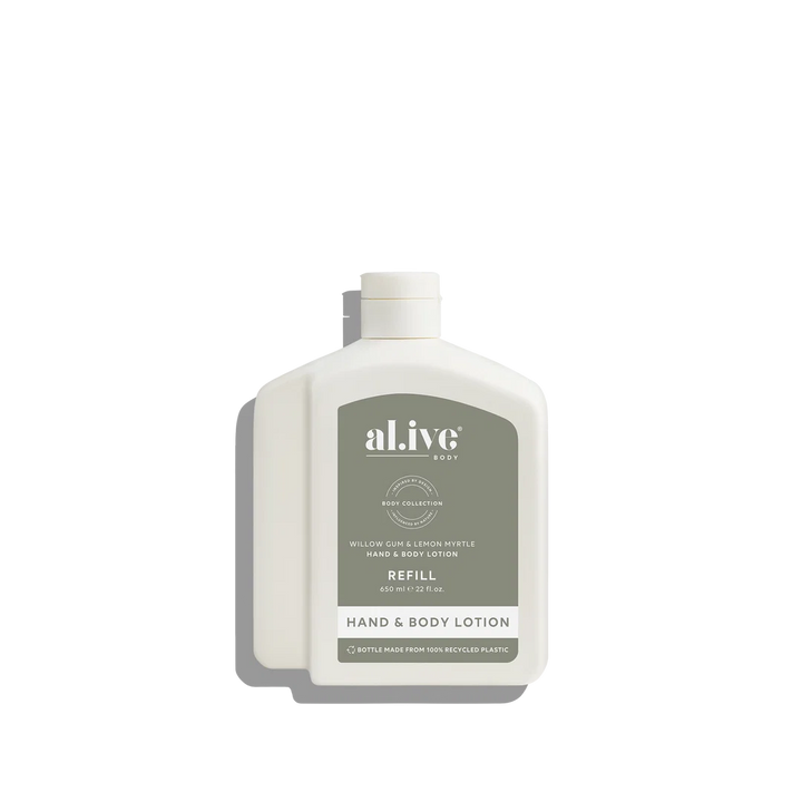 Alive Hand & Body Refill- Willow gum & Lemon Myrtle