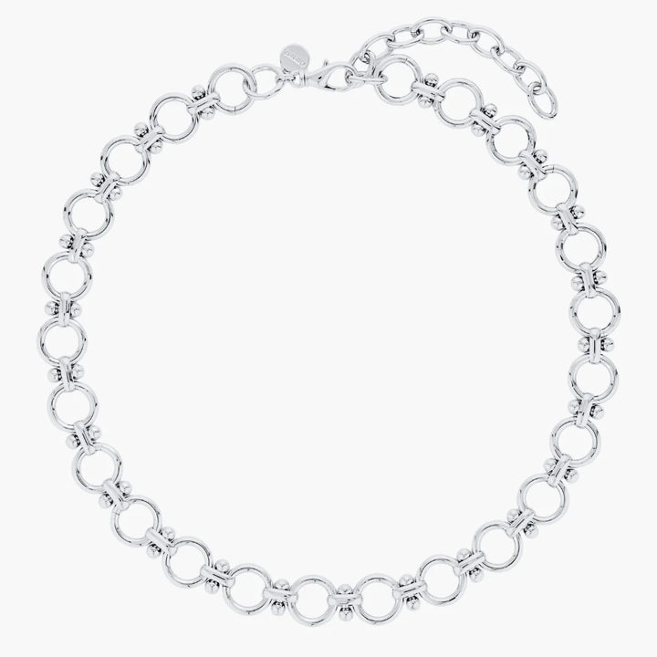 Lulu Circle Necklace - Silver