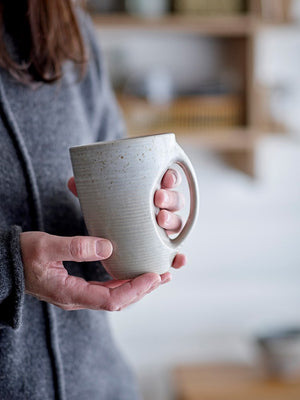 Taupe Mug - Grey Stoneware