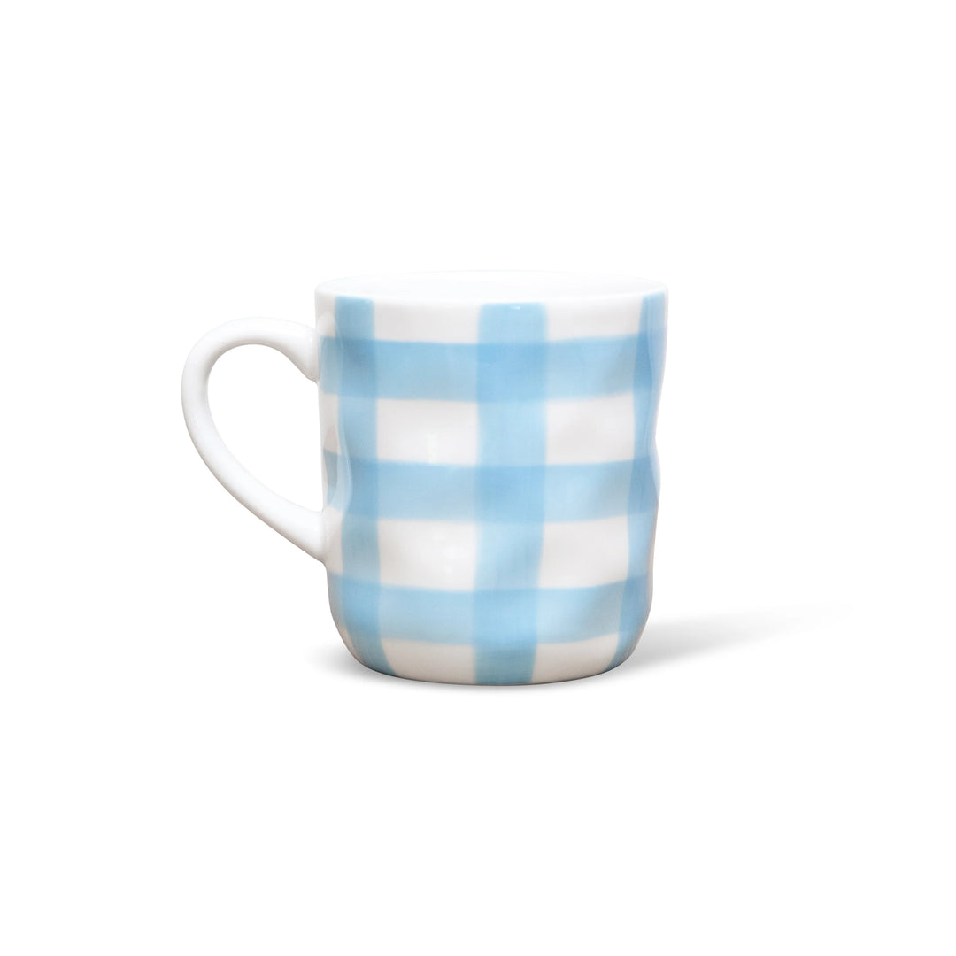 Ceramic Mug | Cornflower Blue Gingham