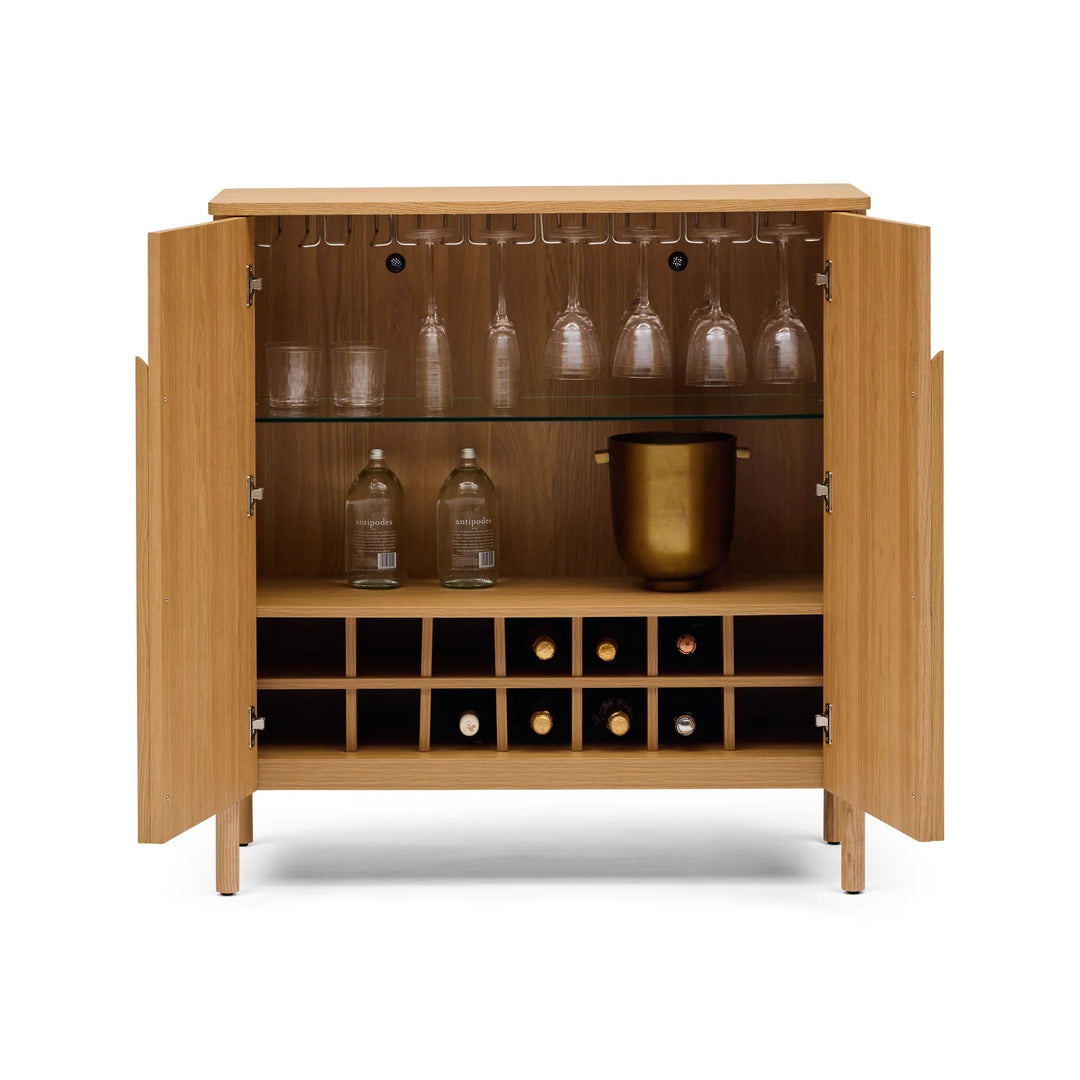 Hemky Bar Cabinet Natural