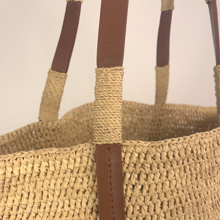 Alice M Bag with Tan Leather Straps