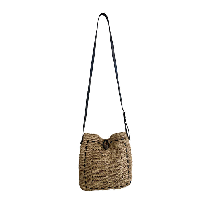 Antsa Bag - Natural Black Leather